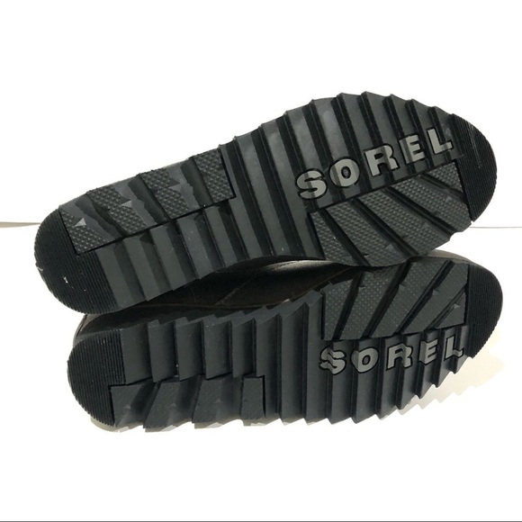 Sorel Boots Harlow Distressed Leather Waterproof Lug Sole Quarry Grey - Sz 7 - Picture 9 of 9